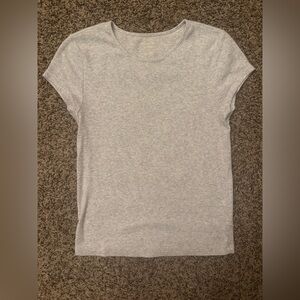 American Eagle Women's Gray Basic Tee Size M